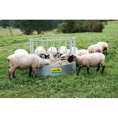 Rundraufe für Schafe, 20 Plätze verzinkt, 2-teilig