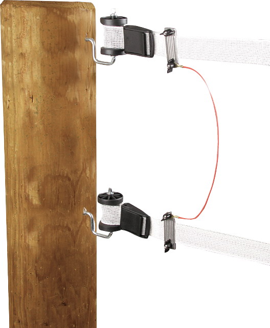 Cable de jonction rubans, avec 2 paires de plaques de connexion en inox