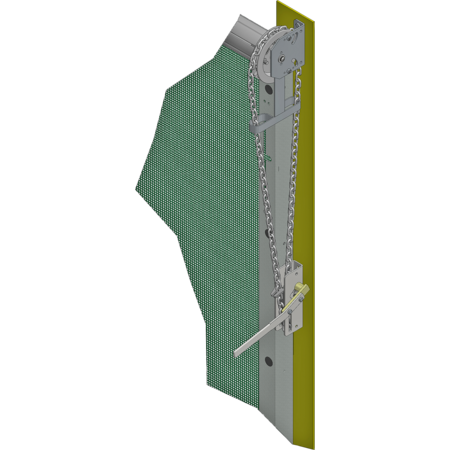 Snelloop poort met Geleiderails Breedte 4,0 m, hoogte 3,1 m