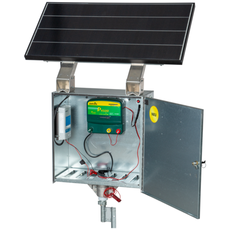P4500, mit Sicherheitsbox XL, 100 W Solarmodul, Erdstab und Stabilisierungsfuß