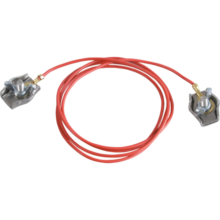 Zaunverbindungskabel Seil, mit 2 Edelstahl-Seilklemmen (1 Stück / Pack)