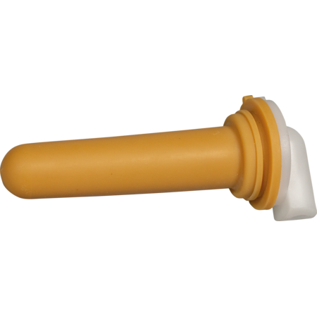 Teat, soft (beige) with 1-Click-valve for feeding bucket and calf feeding bottle ""Pro""