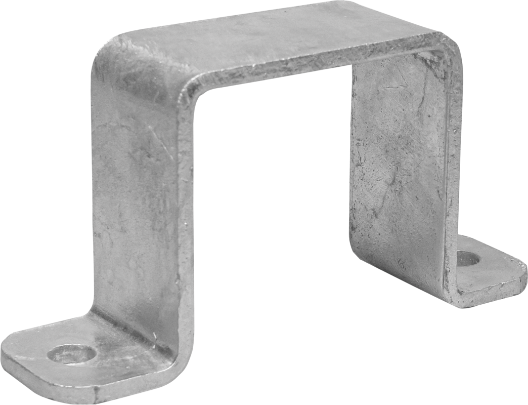 Saddle Clamp, square, 90 x 90 mm to mount the One-Way Finger Gate to a square post 90 x 90 mm