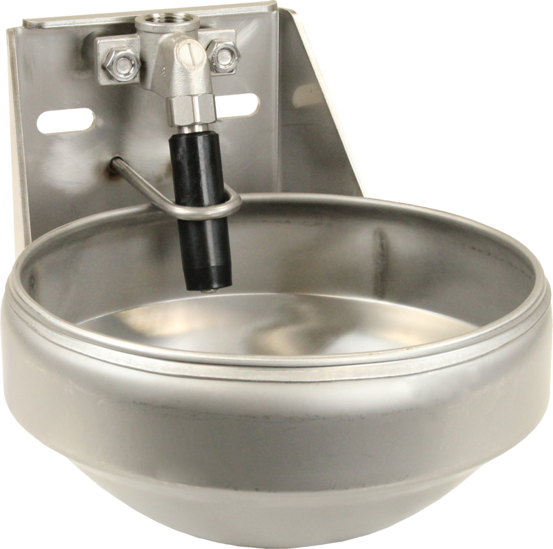 Stainless steel Pipe Valve Bowl >1220< completely out of stainless steel, 3/4"" valve, hookup from above or below