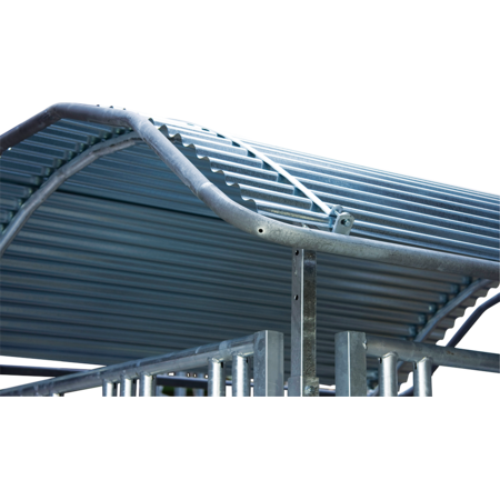 Roof-Edge Protection, galv. steel tube (for big bale feeder)