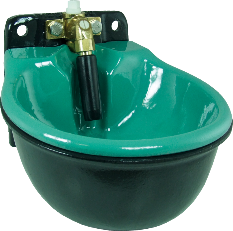 Pipe Valve Bowl > 46< heatable with 1/2"" brass valve