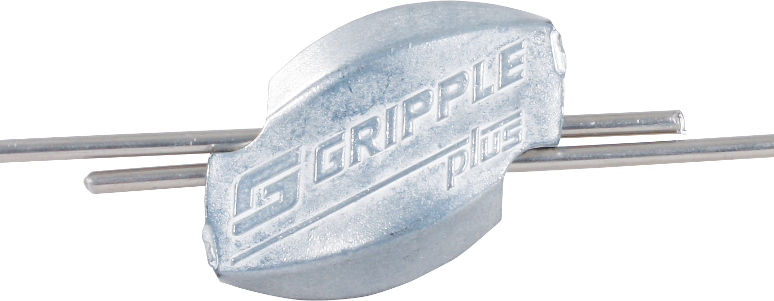 Raccord GRIPPLE pour fil acier d=2,5 mm et fil de cloture pour chevaux, les 5