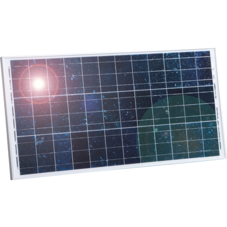 Solarmodul 65 Watt, mit Universalhalter