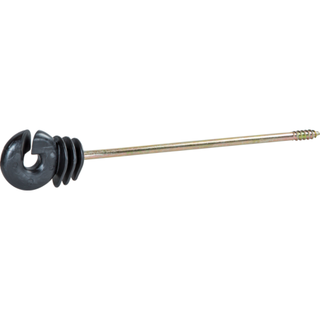 Ring insulator with long shaft, straight, shaft length 18 cm wood thread (qty 10)