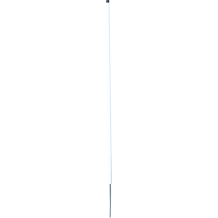 Piquet en plastique, rond,  d= 19 mm, hauteur 1,06 m (cloture 0,55 m) pointe unique, les 10