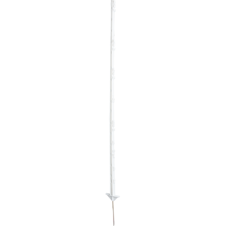 Kunststof paal 1,55m, 8 draad +  3 cord houders 10 st