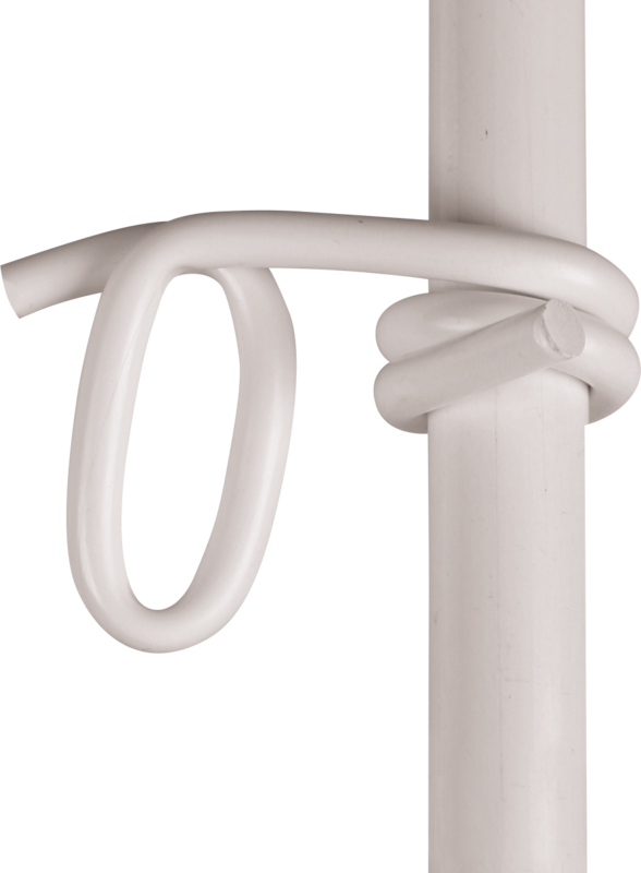 Plastic Eyelet for polytape 40 mm, white, for posts d = 19 mm (qty 25)