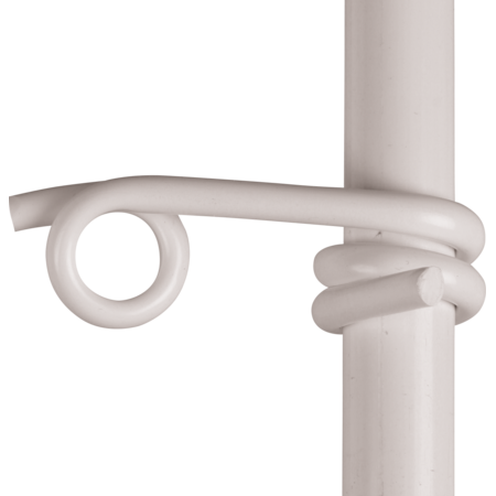 Plastic Eyelet for polywire/polyrope, white, for posts d = 19 mm (qty 25)