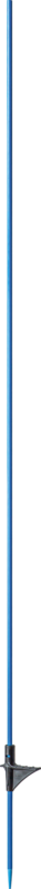 Glasvezelpaal 1,60m, met trede blauw (10 stuk/pak)