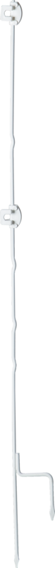 DraaiFix veerstaal paal, 1,13 m met 2 Isolatoren (10 stuk/pak)