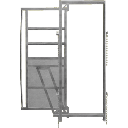 Frame with Sliding Gate, width 0.90 m, height 2.05 m, galvanised