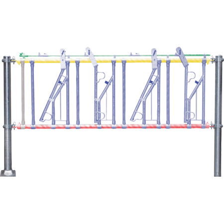 Support Tubes, nominal length 6 m, with locking bar and central support