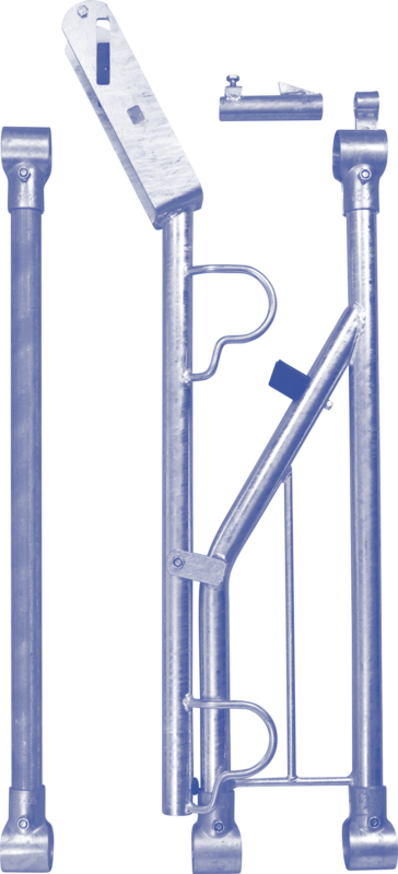Feed Space with yoke, stop buffer, intermediate bar with clamps