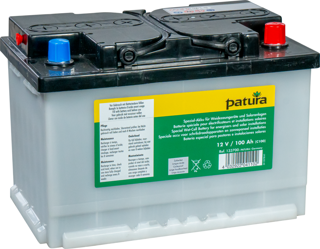 Batterie spéciale 12 V / 100 Ah pour électrificateurs sur batterie
