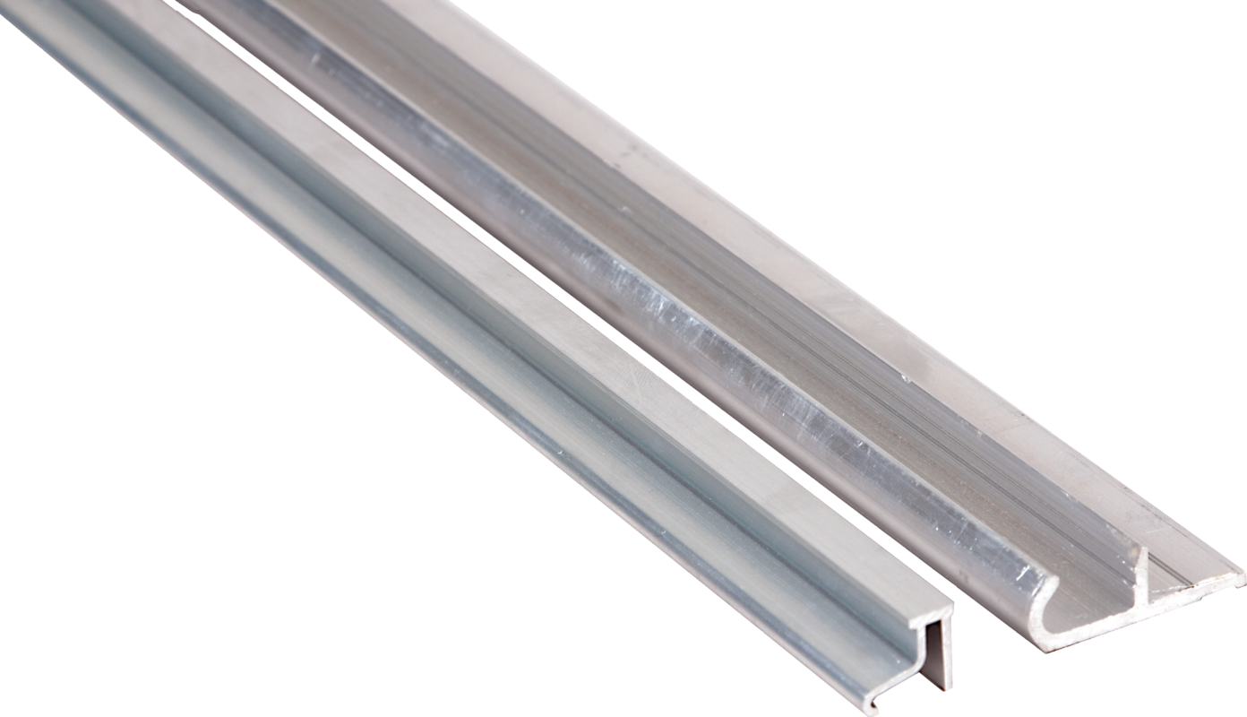 Clip-on Aluminium Rail for special mesh and high performance mesh