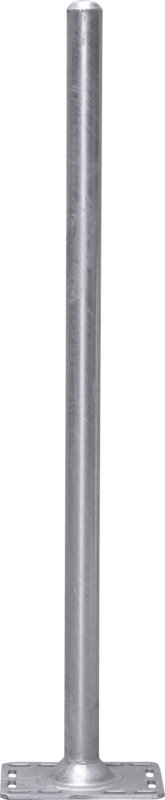 Poteau d=76 mm, L=1,65 m avec platine pour caillebotis