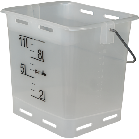 Feeding Bucket 13 l, translucent without teat and valve