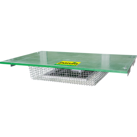 Couvre-box avec plaque chauffante, cadre de fixation et grille protection