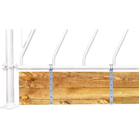 Bevestigingsstrip voor houten planken voor 1 1/4 buis (42,4 mm)