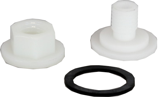 Drainage plug Suevia Mod. 130P (plastic screw, nut and seal) (qty 2)
