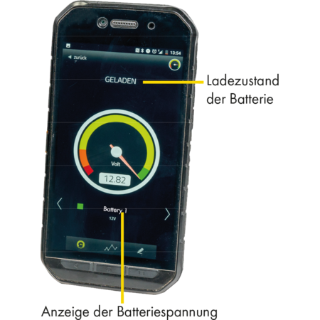 Battery-Guard zur Batteriekontrolle per Smartphone