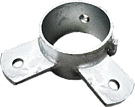 Ring Pipe Clamp 89, 2 fastener, angled